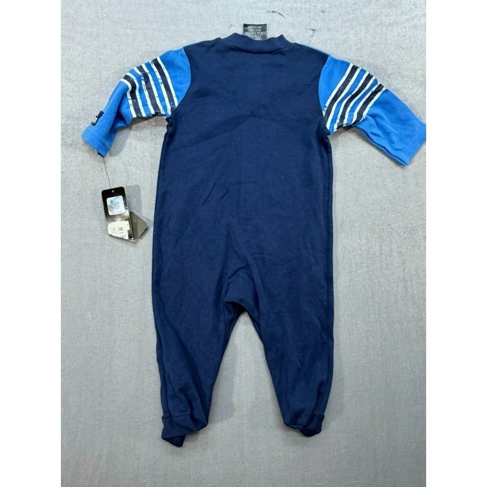New NFL Los Angeles Chargers Baby Body Suit Button Up Blue size 3-6 Months
